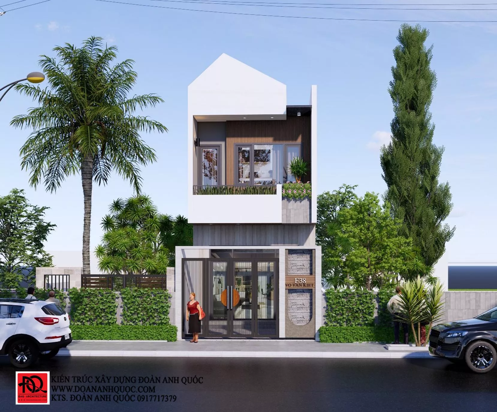 Thiết kế thi công trọn gói nhà phố hiện đại 5x15m tại Phan Thiết, Bình Thuận